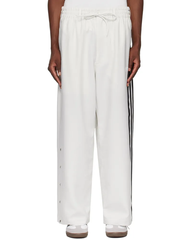 Y-3 Gray Sport Uniform 3 Stripes Trousers Grey