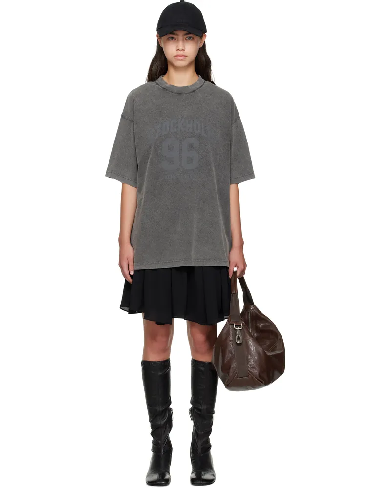 Acne Studios Gray & Black T-shirt Minidress Bb9