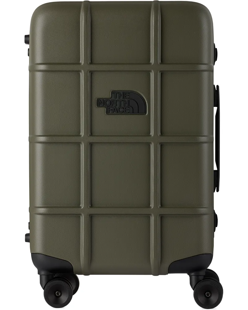 The North Face Green All Weather 4-Wheeler 22 Suitcase Taupe