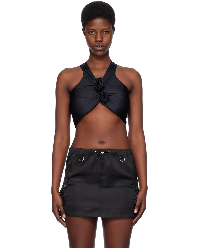 COPERNI Black Flower Tank Top Black
