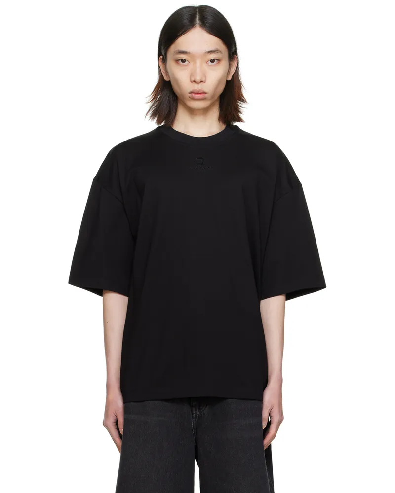 Wooyoungmi Black Embroidered T-Shirt 714b