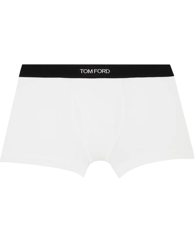 Tom Ford White Cotton Boxer Briefs White