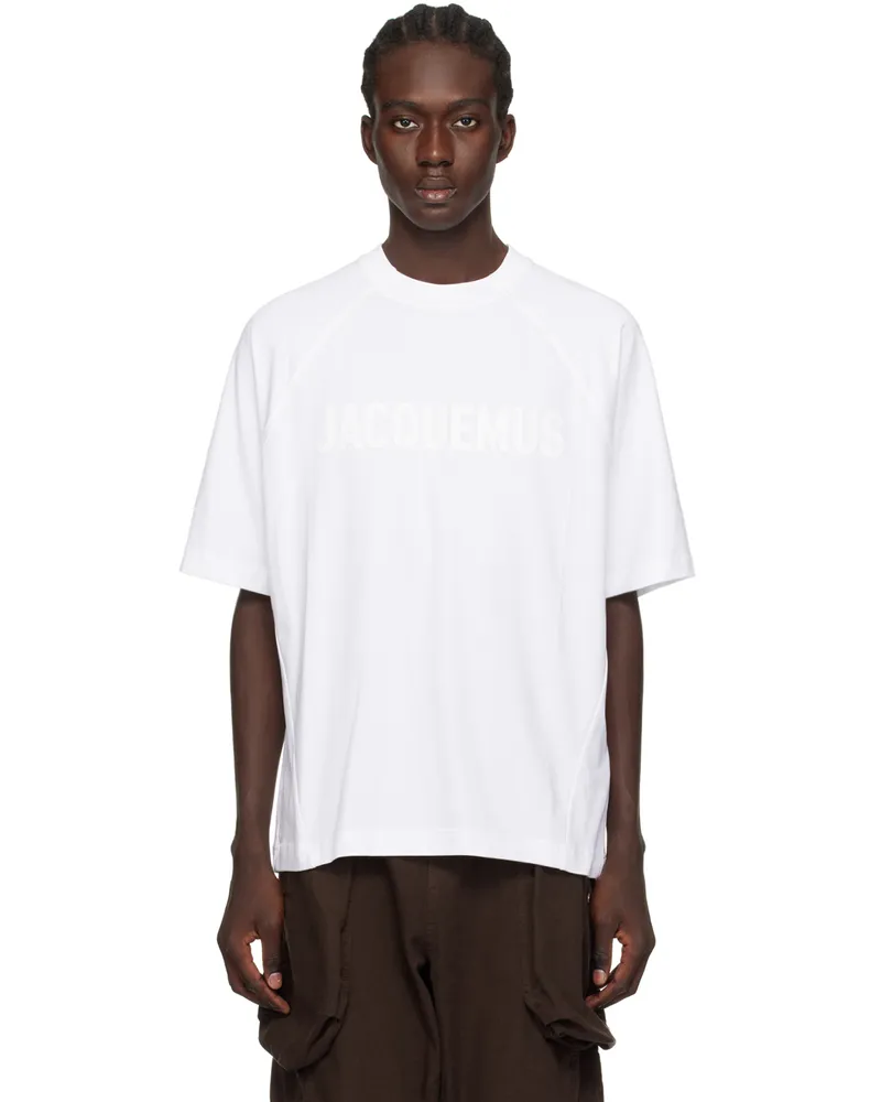 Jacquemus White Les Classiques 'Le T-Shirt Typo' T-Shirt White