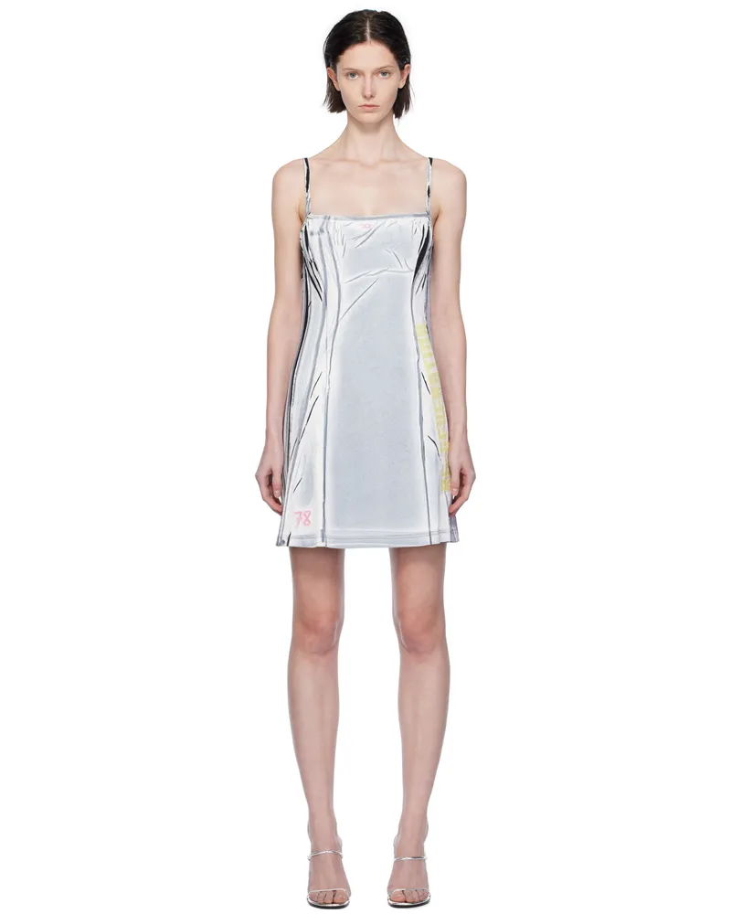 Diesel Blue D-Lazot Minidress 9xxa