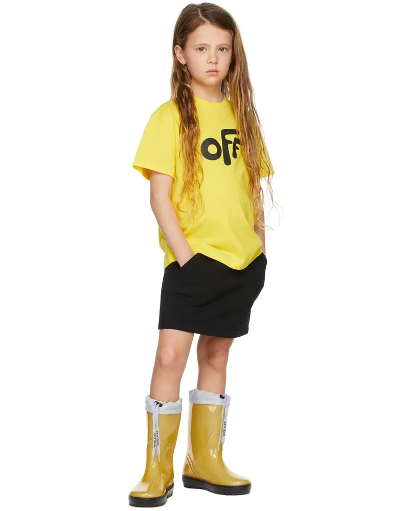 OFF-WHITE Kids Black Industrial Skirt Black