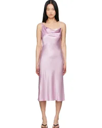 Silk Laundry Purple Carrie Midi Dress Lilac