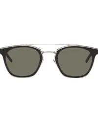 Saint Laurent Silver Classic SL 28 Sunglasses Silver-silver-grey