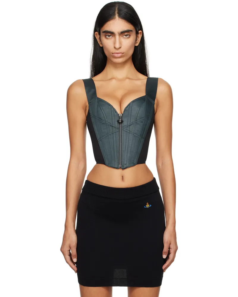Vivienne Westwood Gray Classic Corset Top P404