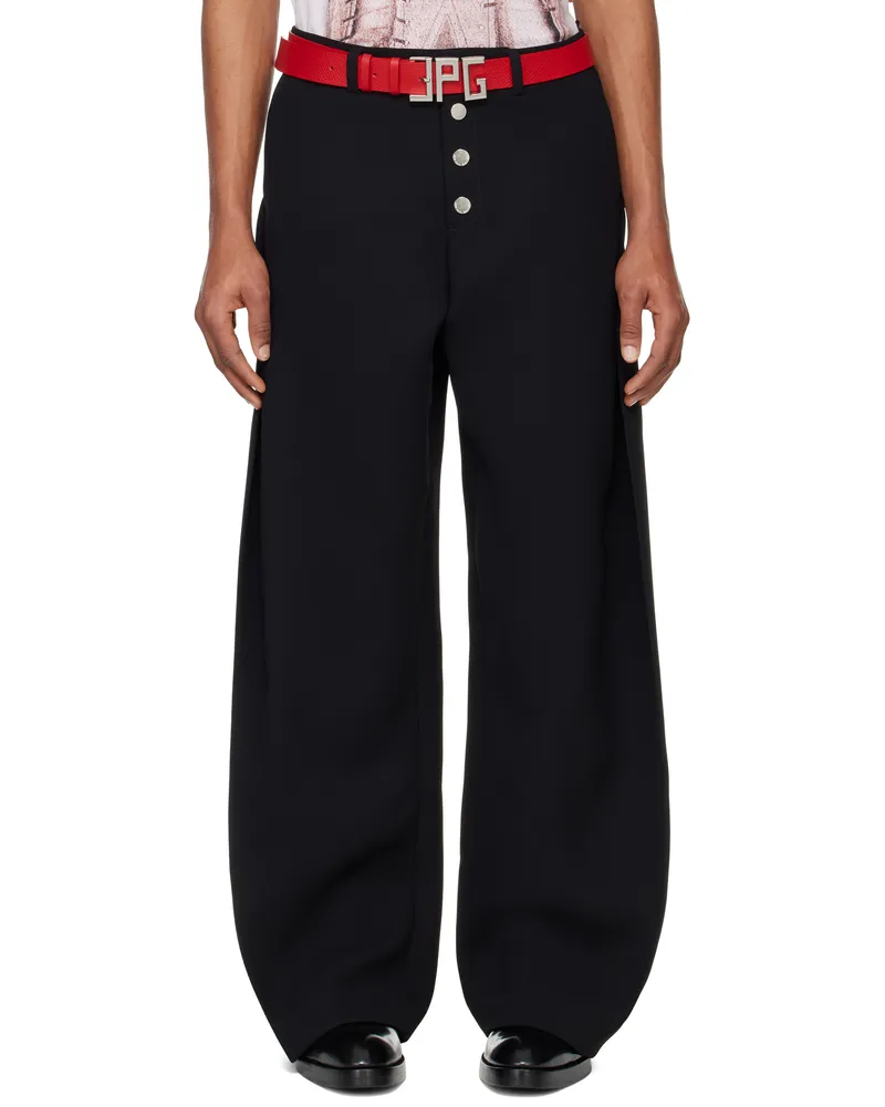 Jean Paul Gaultier Black 'The Sculptural' Trousers 00-black