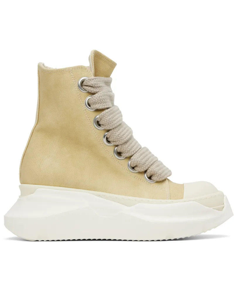 DRKSHDW by Rick Owens Beige Hollywood Jumbo Laces Abstract Sneak Sneakers 8111
