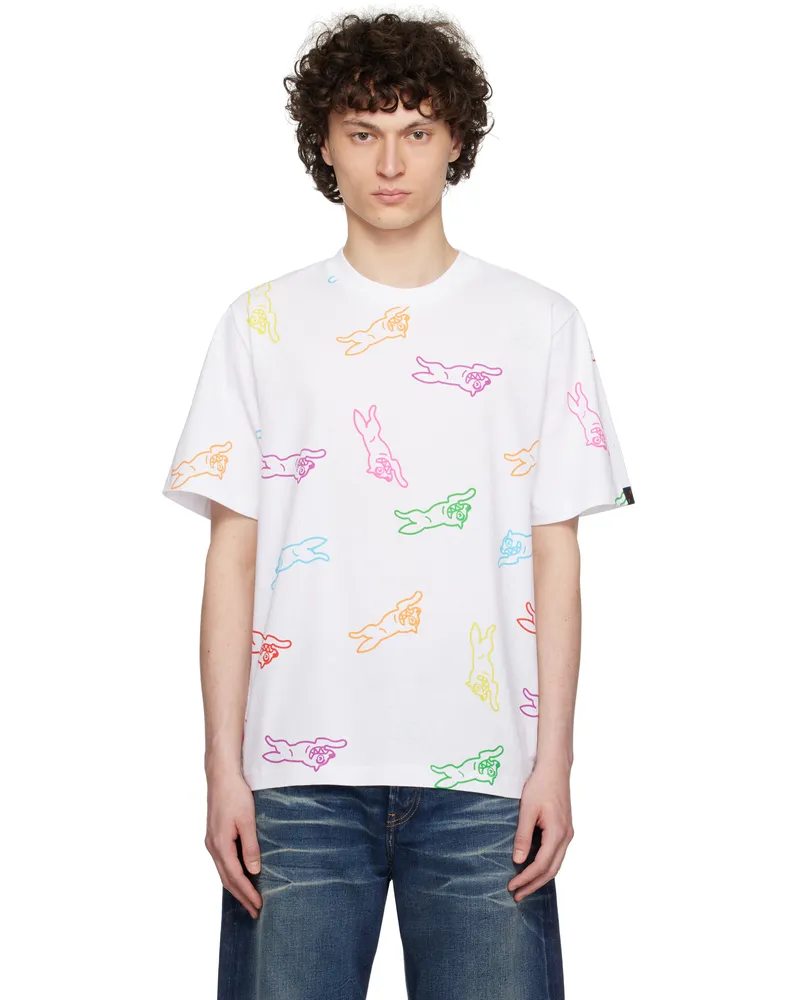 ICECREAM White All-Over Running Dog T-shirt White