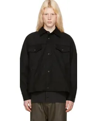 N.HOOLYWOOD Black Yoke Sleeve Jacket Black