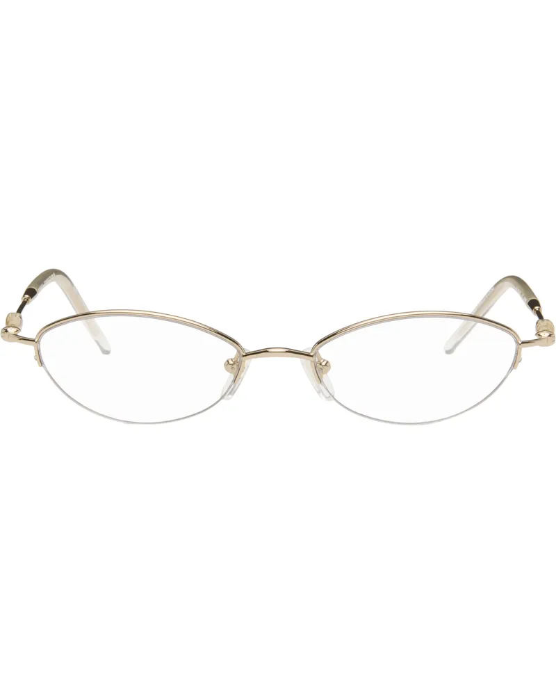 Bonnie Clyde Gold Jewel Glasses Gold