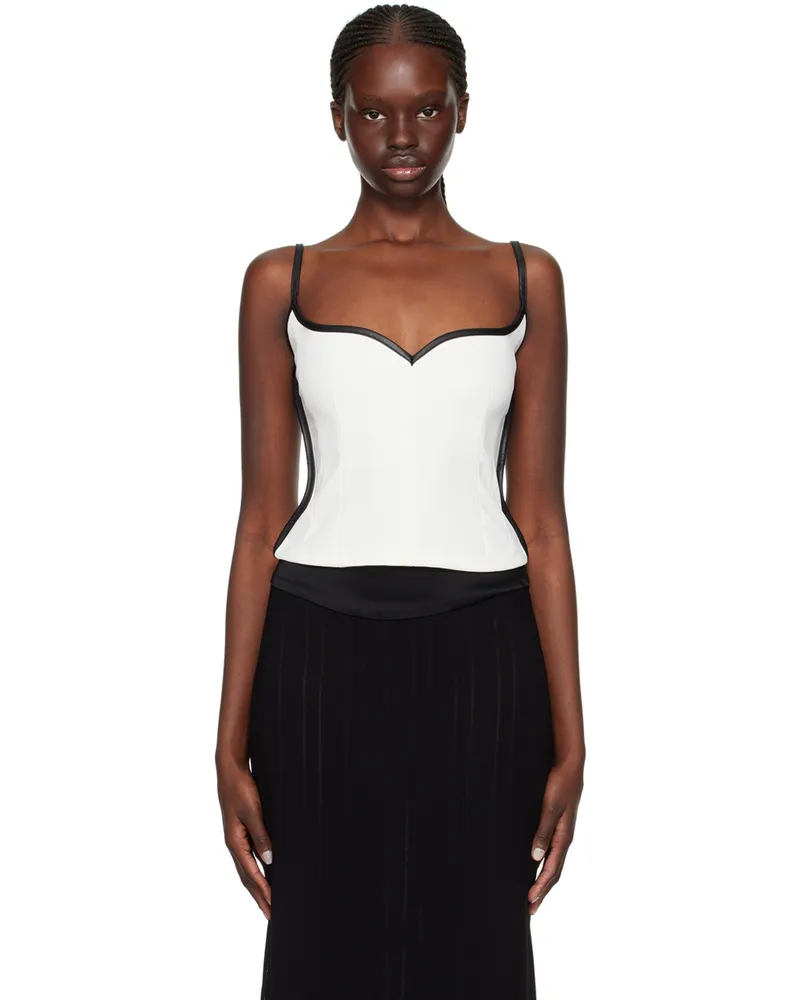Paris Georgia SSENSE Exclusive White Heart Tank Top White
