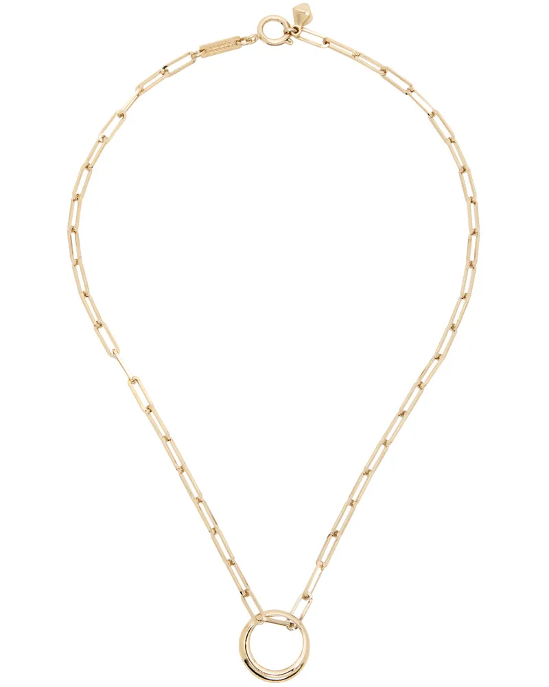 Isabel Marant Gold Ring Necklace 12do