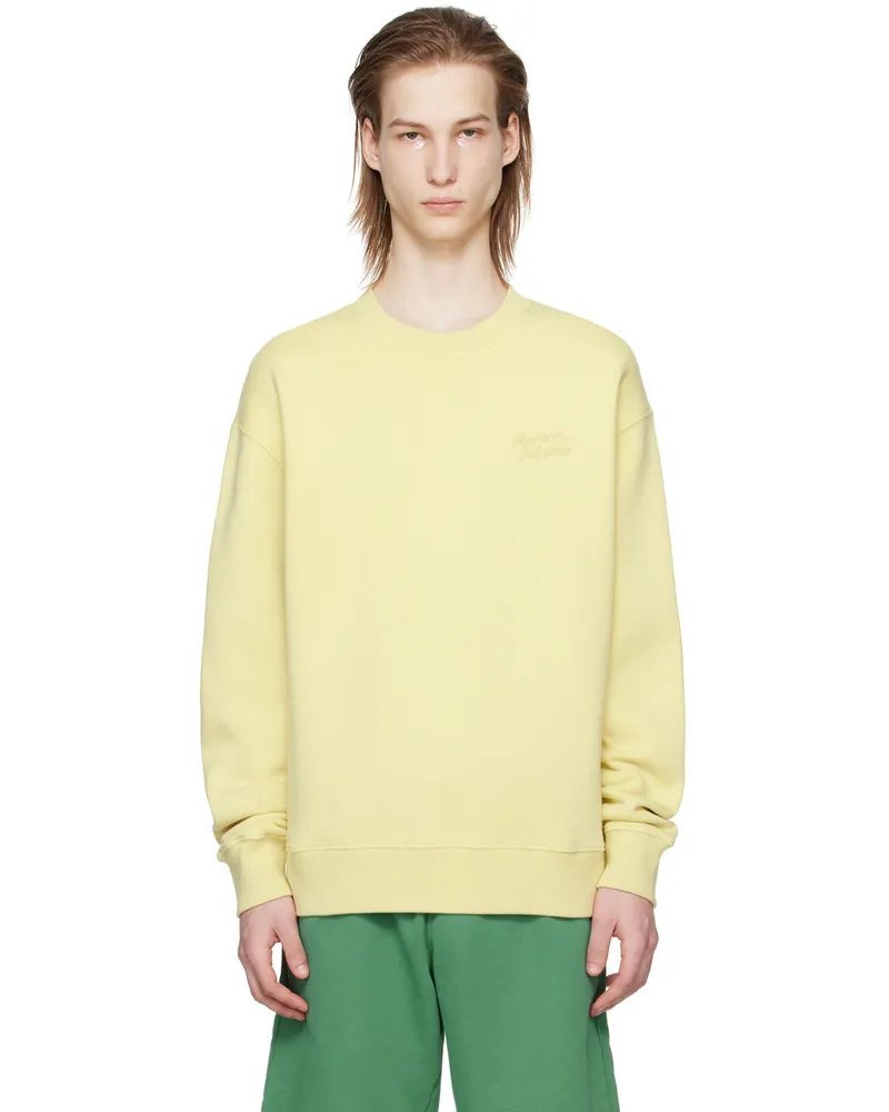 Kitsuné Yellow Handwriting Sweatshirt P712