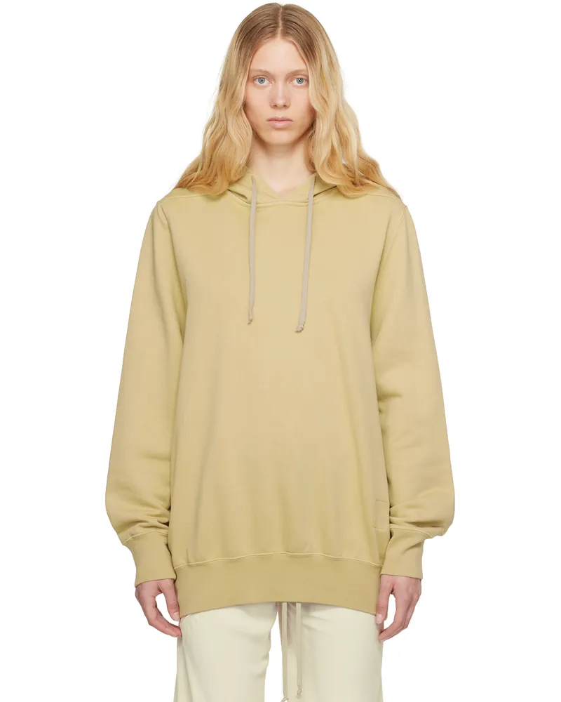 DRKSHDW by Rick Owens Beige Hollywood Oversized Hoodie 81