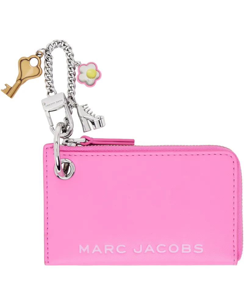 Marc Jacobs Pink 'The Top Zip Charm Wallet' Coin Pouch 678