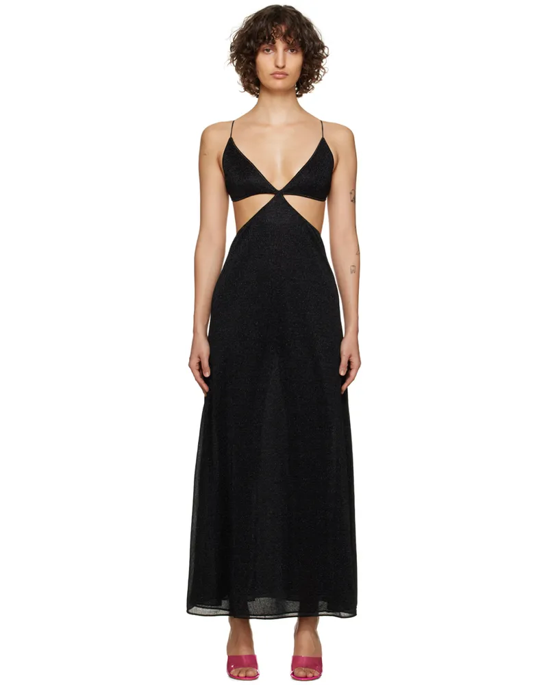 Oséree Black Lumière Cutout Dress Black