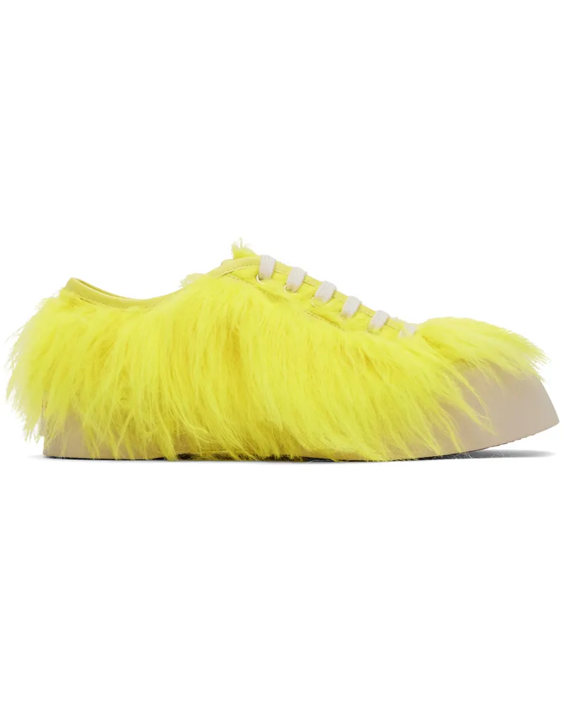 Marni SSENSE Exclusive Yellow Pablo Sneakers 00v45