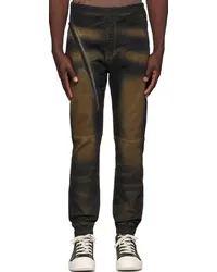 DRKSHDW by Rick Owens Indigo & Brown Aircut Jeans Mud