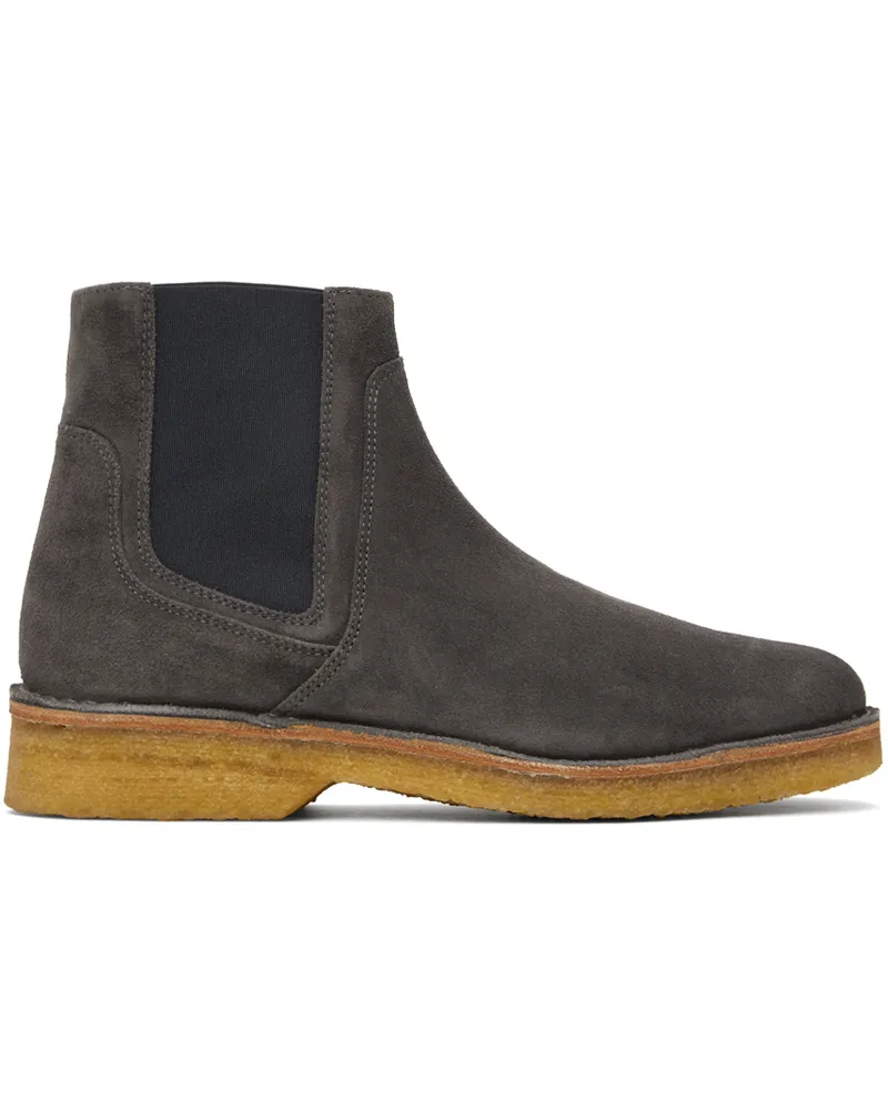 A.P.C. Gray Theodore Chelsea Boots Laf