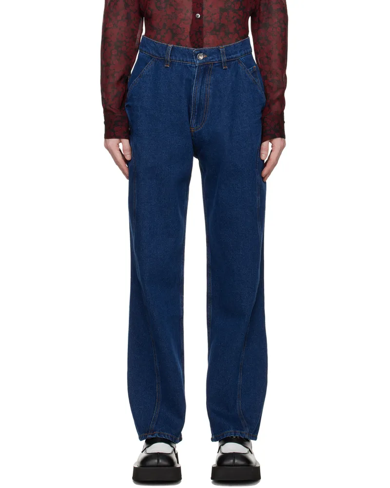 Henrik Vibskov Indigo Engineered Jeans 789