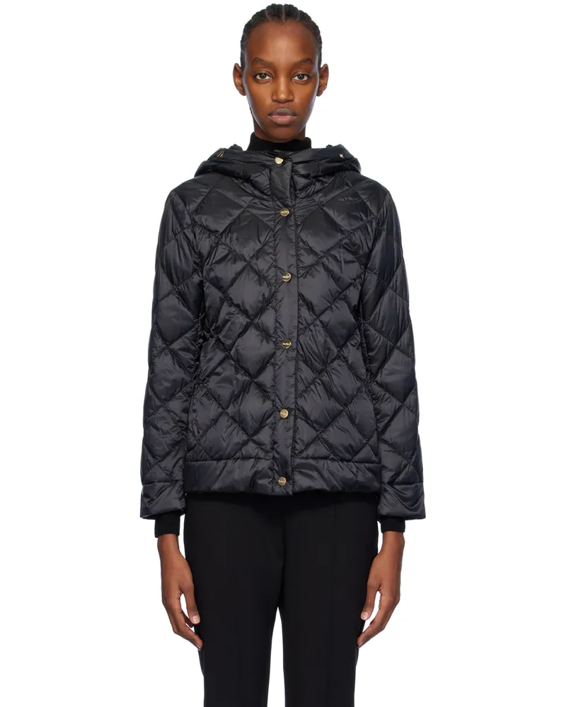 Max Mara Black Risoft Reversible Down Jacket 1
