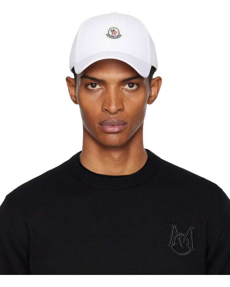 Moncler White Archivio Baseball Cap 034