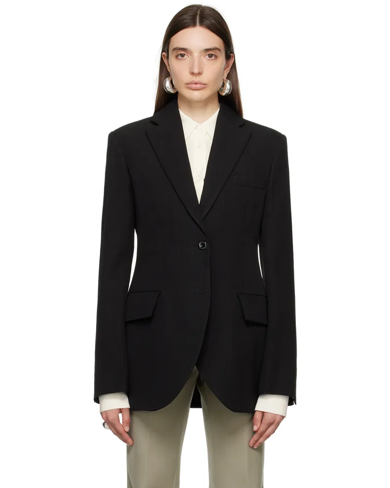 Jil Sander Black Tailored Blazer 001