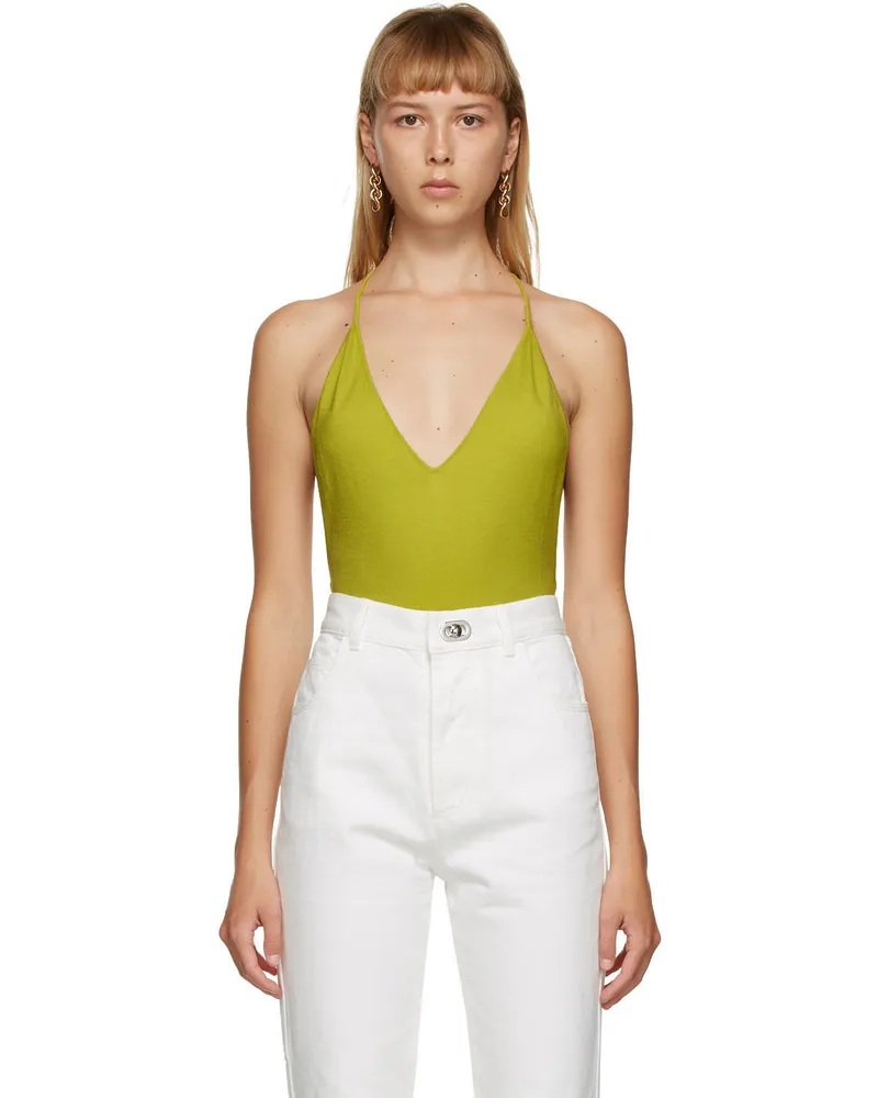 Bottega Veneta Green Cashmere Bodysuit 7275