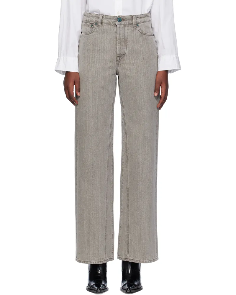 Our Legacy Gray Treble Cut Jeans Concrete