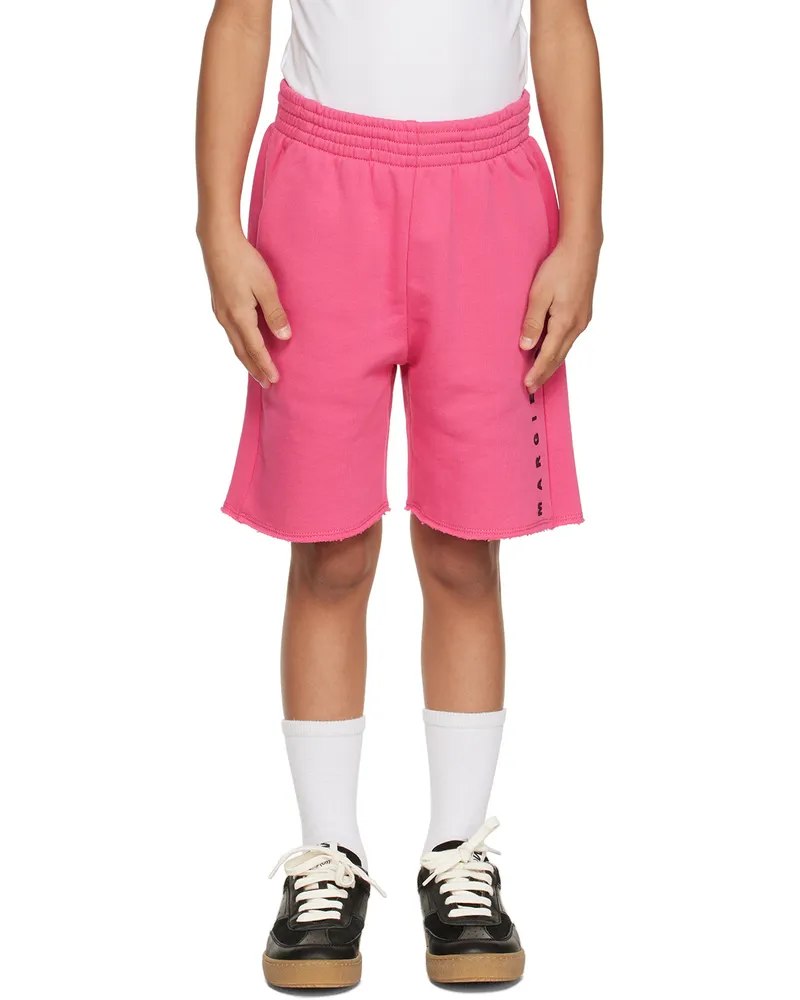 Maison Margiela Kids Pink Bonded Shorts M6303