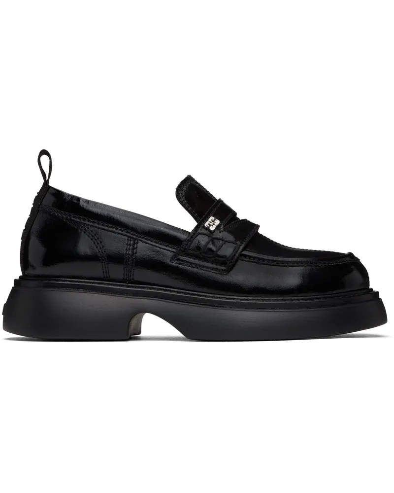 Ganni Black Everyday Loafers Black