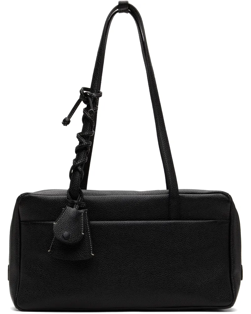 Nothing Written Black Pocket Shoulder Bag Black