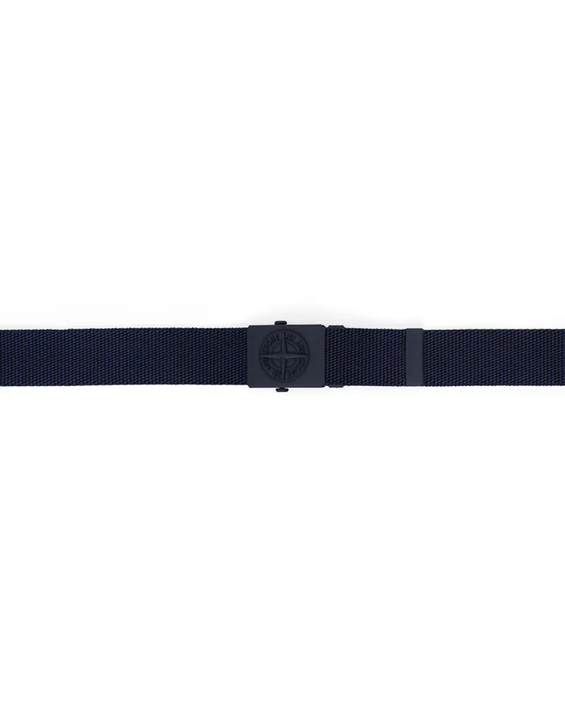 Stone Island Kids Navy Logo Belt V0020