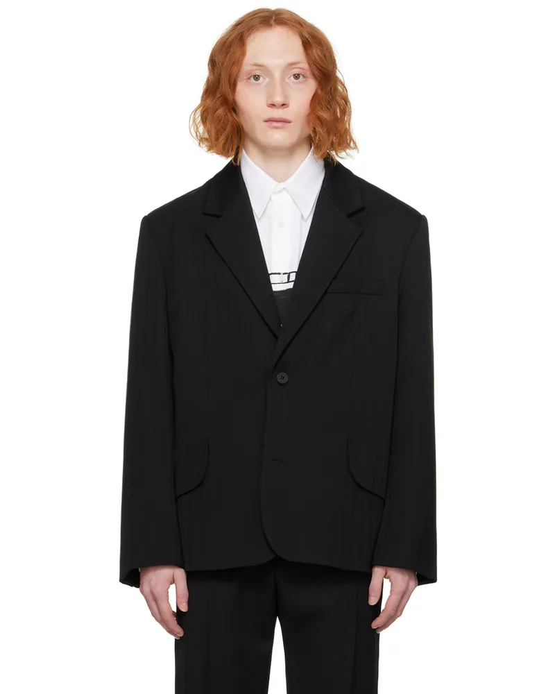 Jacquemus Black Les Sculptures 'La veste Titolo' Blazer Jacd