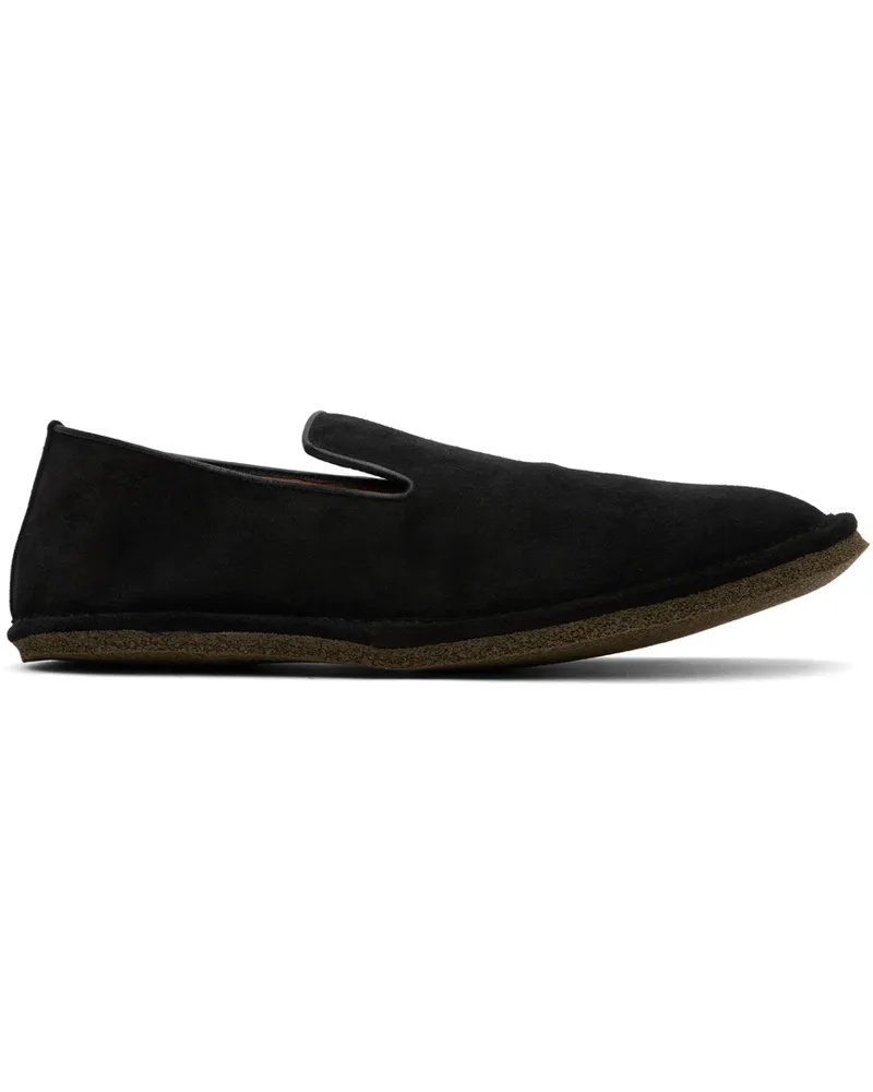 Dries van Noten Black Slip-On Loafers 900