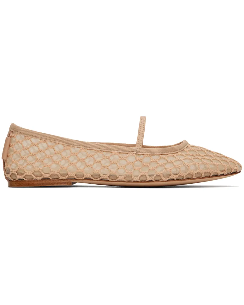 A.P.C. Beige Swan Ballerina Flats Bab