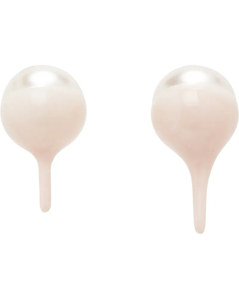 OTTOLINGER Dipped Pearl Stud Earrings Slvpnk