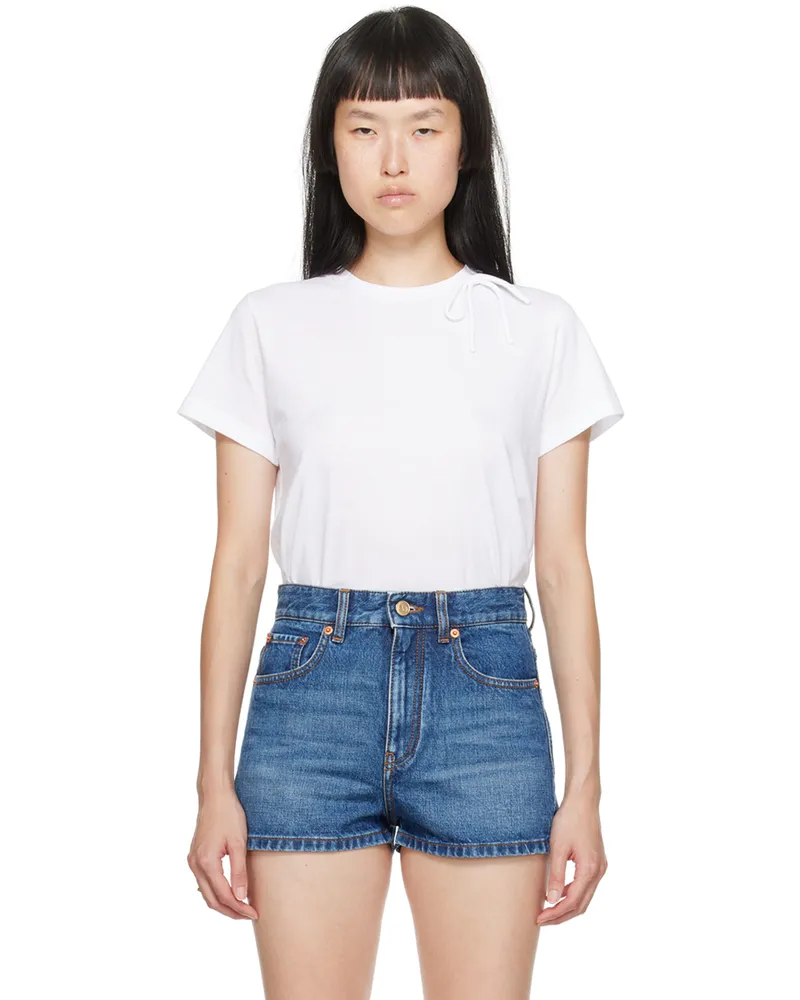 Valentino Garavani White Bow T-Shirt 0bo