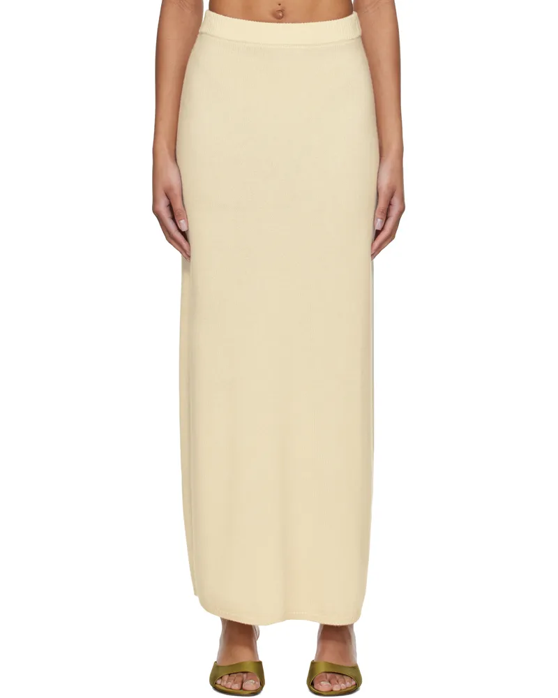 TOVE Off-White Nellie Maxi Skirt Cream