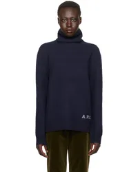 A.P.C. Navy Walter Turtleneck Iak