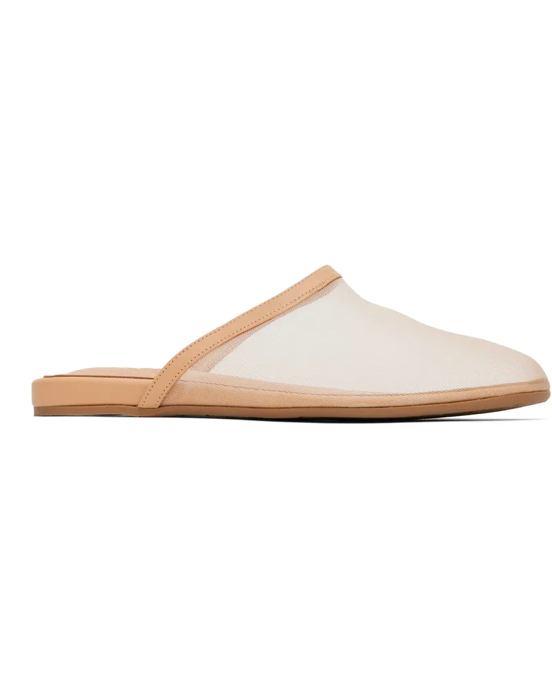 Ancient Greek Sandals Tan 'The Slipper' Mules Nude