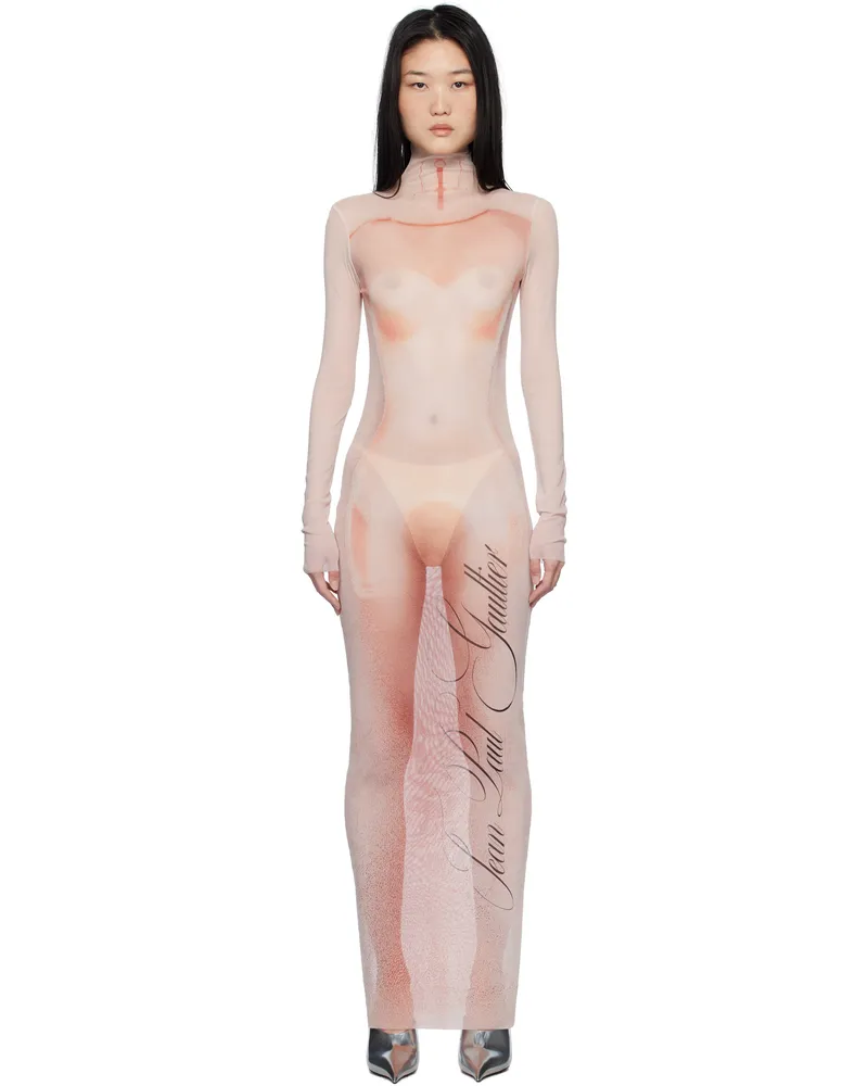 Jean Paul Gaultier Pink 'Le Classique' Long Maxi Dress 2026