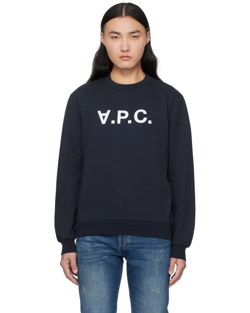 A.P.C. Navy Standard Grand 'VPC' Sweatshirt Tiq