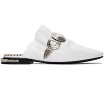 SSENSE Exclusive White Hardware Loafers