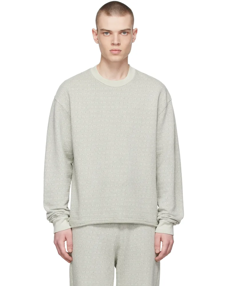 John Elliott + Co Beige Cotton Sweatshirt Washed