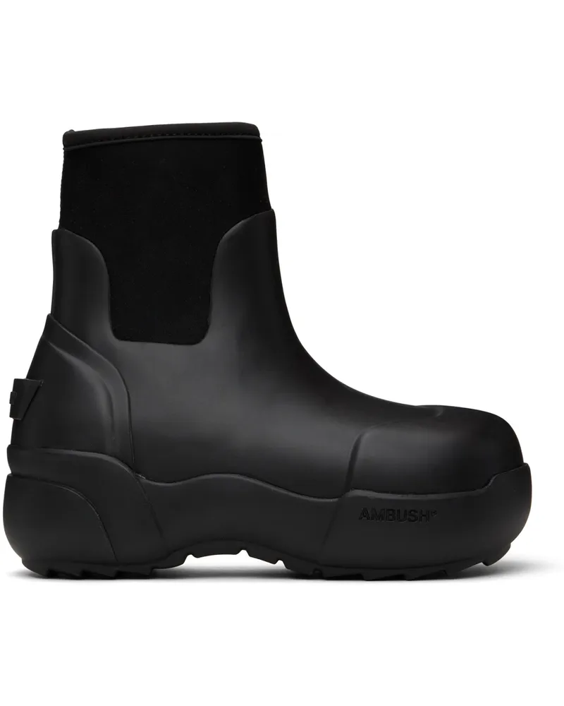 AMBUSH Black Rubber Boots Black