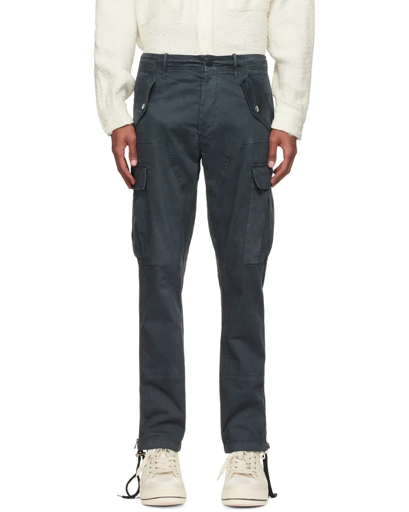 Faith Connexion Black Cotton Cargo Pants Black